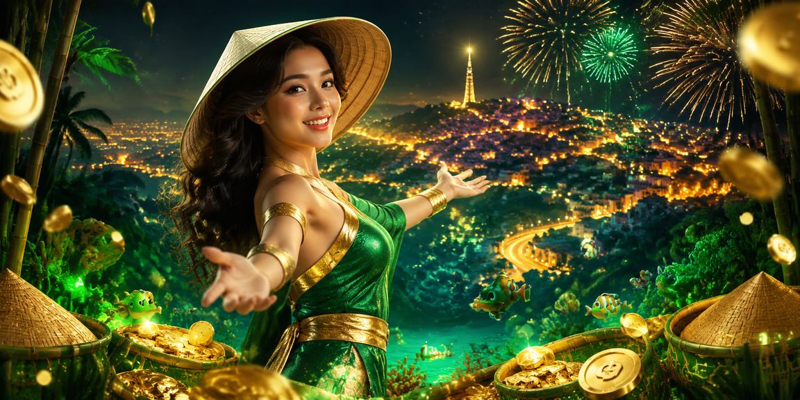 Bối cảnh Đà Lạt với nón lá và trải nghiệm casino trực tuyến trên di động